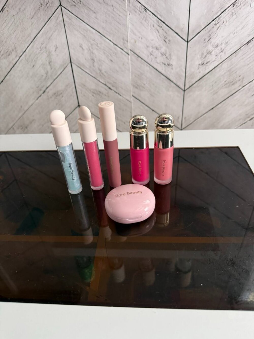 Rare Beauty Lip Gloss, Lipstick & Blush Bundle